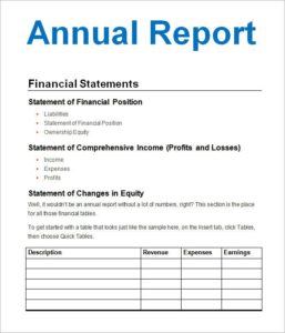 Llc Annual Report Template 7 PROFESSIONAL TEMPLATES PROFESSIONAL