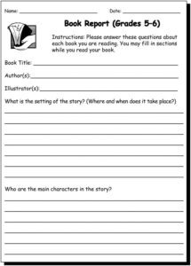 Book Report Template 4Th Grade (5) - PROFESSIONAL TEMPLATES ...