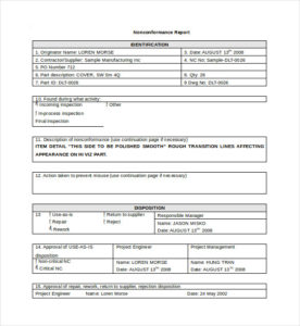 Fault Report Template Word (8) - PROFESSIONAL TEMPLATES | PROFESSIONAL ...