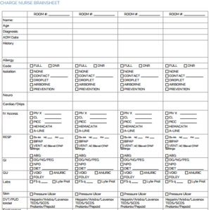 Med Surg Report Sheet Templates (5) - PROFESSIONAL TEMPLATES ...