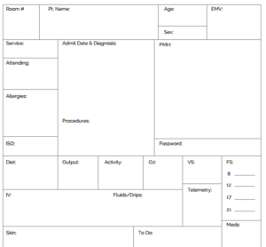 Nursing Report Sheet Templates (2) - PROFESSIONAL TEMPLATES ...