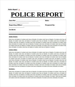 Crime Scene Report Template (6) - PROFESSIONAL TEMPLATES | PROFESSIONAL ...