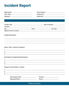 Incident Report Form Template Doc (5) - PROFESSIONAL TEMPLATES ...