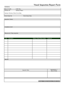 Welding Inspection Report Template (1) - PROFESSIONAL TEMPLATES ...