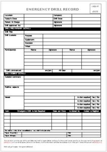 Emergency Drill Report Template (5) - PROFESSIONAL TEMPLATES ...