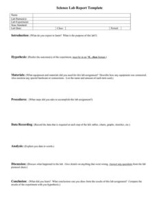 Science Experiment Report Template (7) - PROFESSIONAL TEMPLATES ...