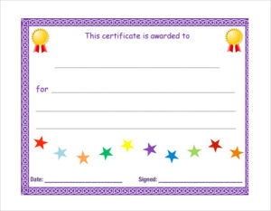 Blank Certificate Templates Free Download (1) - Professional Templates 