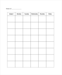 Blank Workout Schedule Template (5) - PROFESSIONAL TEMPLATES ...