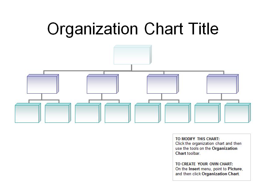 Editable Blank Organizational Chart Template 5669