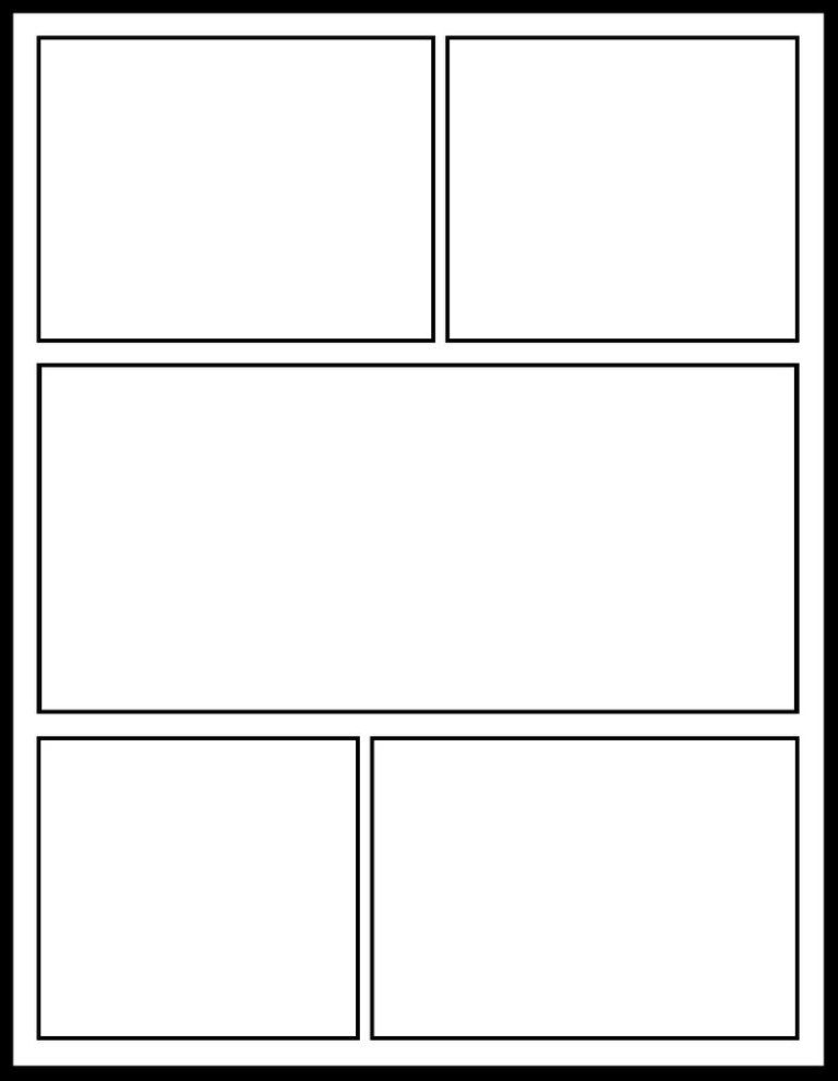Printable Blank Comic Strip Template For Kids (4) PROFESSIONAL TEMPLATES