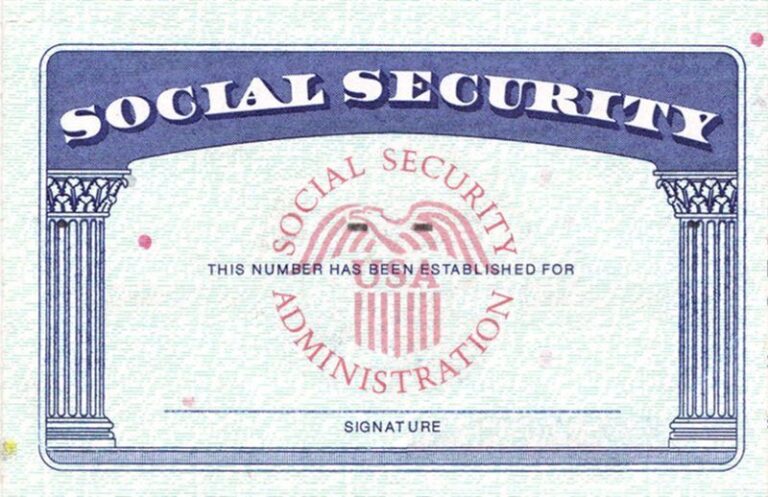 Blank Social Security Card Template Download (1) - PROFESSIONAL ...