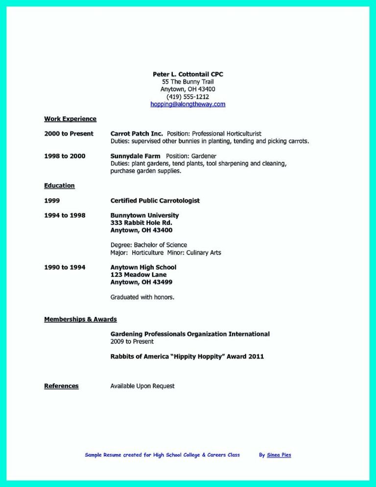 Resume Templates First Job Student - PROFESSIONAL TEMPLATES ...