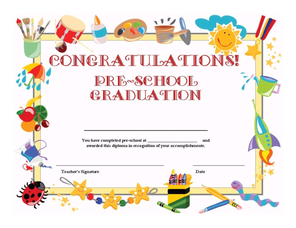 Year 6 Graduation Certificate Template - PROFESSIONAL TEMPLATES ...