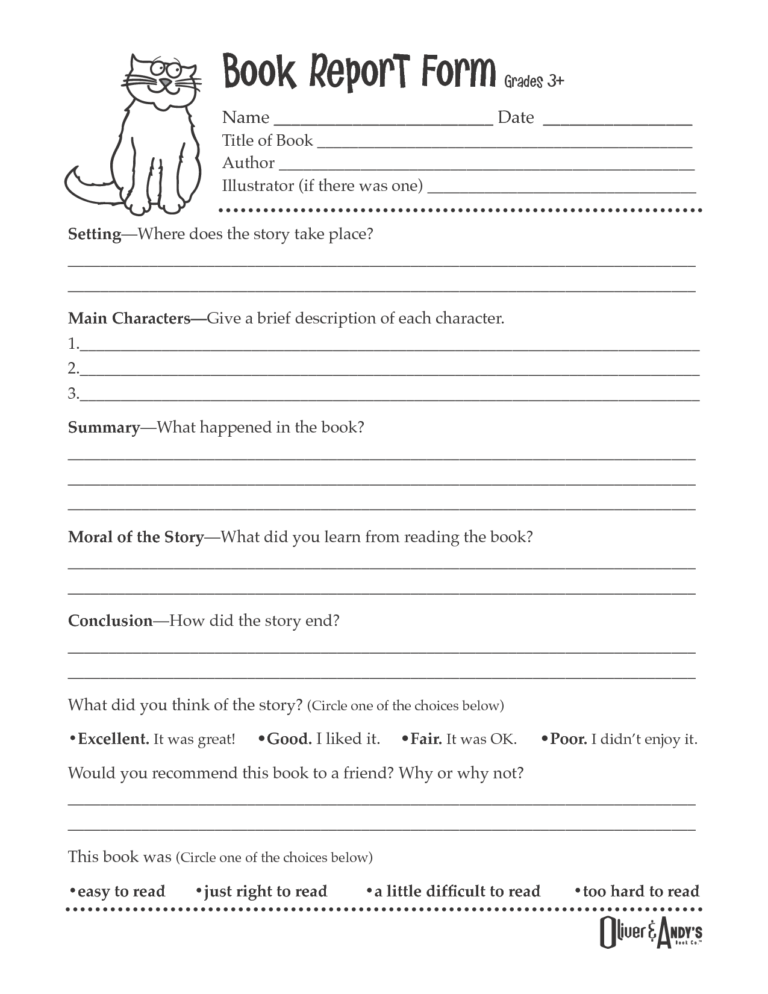 biography template 4th grade