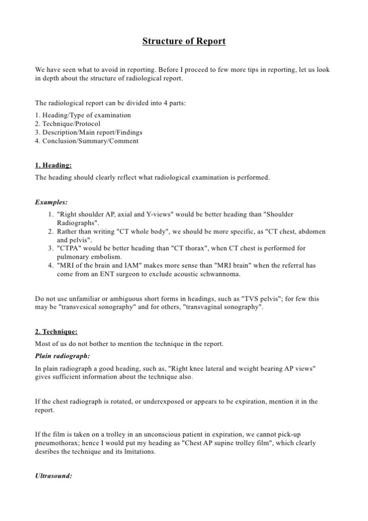 Report Template Radiology (2) PROFESSIONAL TEMPLATES PROFESSIONAL